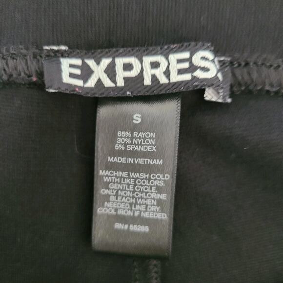 Biker Motorcycle Moto Pull On‎ Women Pant Small Black Skinny 29 x 28.5 Stretch - Picture 8 of 9